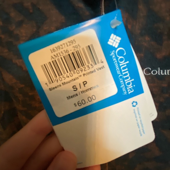 Men’s Columbia vest size small - Picture 3 of 3